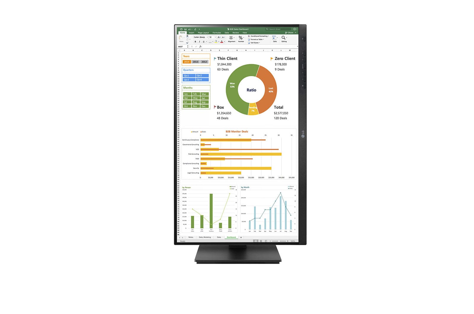 LG Monitor Monitor LG LED 23,8